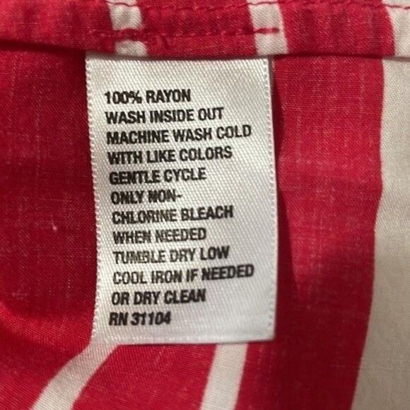 Crown & Ivy Shirt Womns Medium Blouse Stripes 3/4 Sleeve Medium 5 FOR $25 π΅ π² - Picture 6 of 6